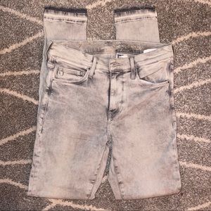 H&M Grey distressed skinny jeans